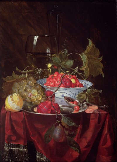 Una Naturaleza Muerta de Frutas, 1660 de Nicolaes Van Gelder